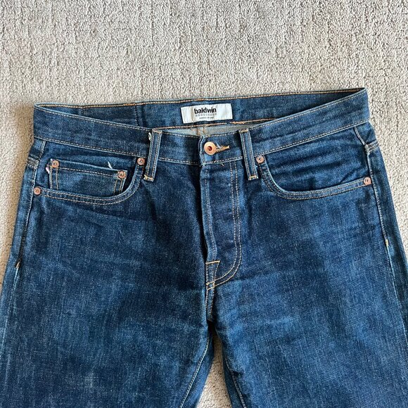 Baldwin Men's Straight Jeans - Dark Blue - Picture 3 of 15